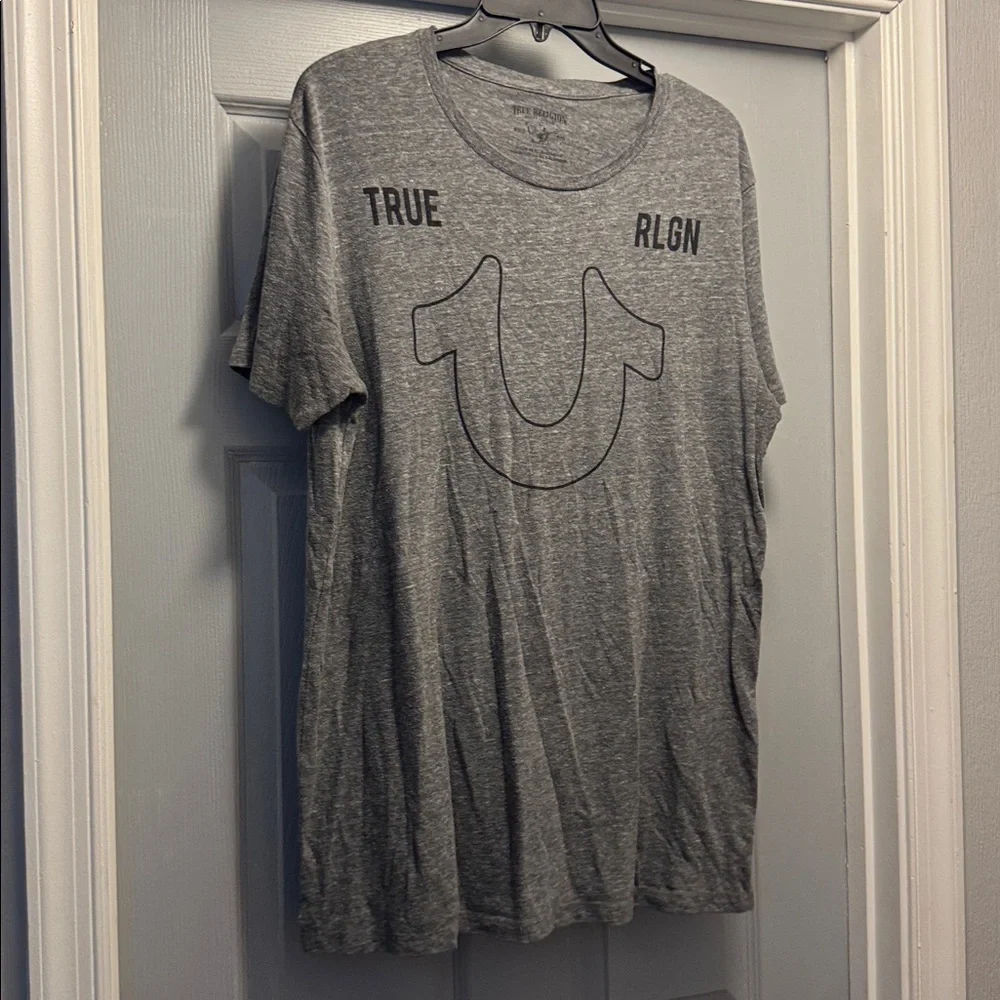 True Religion Heather Gray Tee large